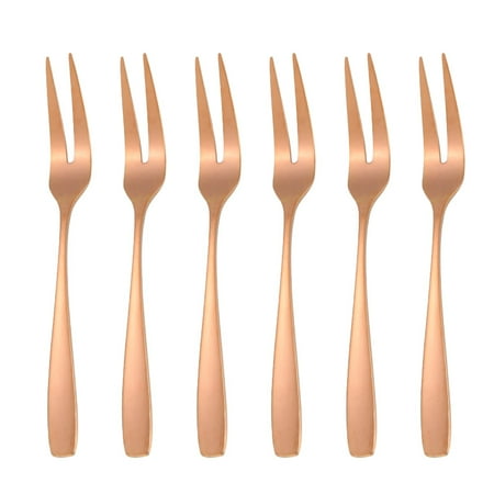 6PCS Stainless Steel Dessert Cake Fork Durable Mini 2 Pong Fruit Salad Picks for Party (Rose Golden)
6PCS Stainless Steel Dessert Cake Fork Durable Mini 2 Pong Fruit Salad Picks for Party (Rose Golden)