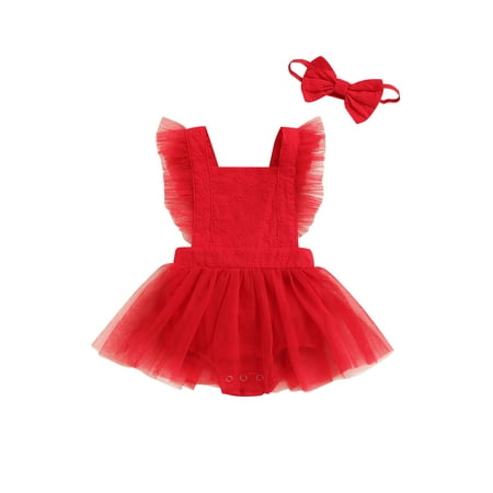 Nokpsedcb Valentine s Day Newborn Infant Baby Girls Romper Dress Tulle Sleeveless Jumpsuit Dress with Headband Red 0-3 Months
Nokpsedcb Valentine s Day Newborn Infant Baby Girls Romper Dress Tulle Sleeveless Jumpsuit Dress with Headband Red 0-3 Months