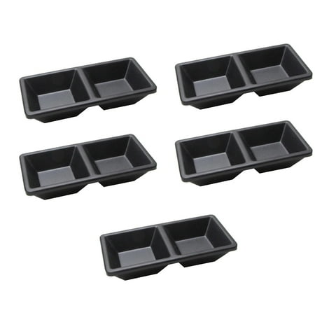 Black Matte Melamine Tableware Condiments Sauc-e Dish Shallow Dipping Square Bowl Home Use Restaurant Supply Two Compartments 6pc Pack (2 Compartment) CHMORA
Black Matte Melamine Tableware Condiments Sauc-e Dish Shallow Dipping Square Bowl Home Use Restaurant Supply Two Compartments 6pc Pack (2 Compartment) CHMORA