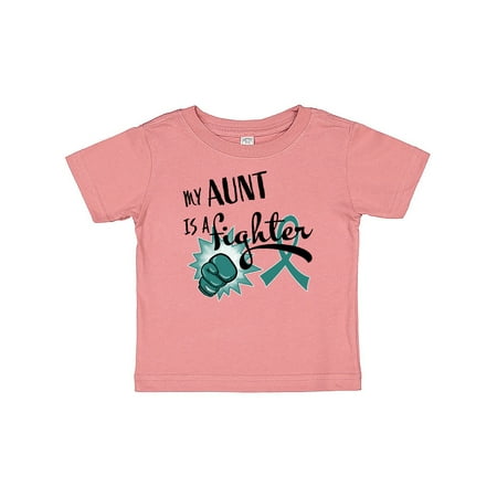 Inktastic Ovarian Cancer Awareness My Aunt s a Fighter Gift Baby Boy or Baby Girl T-Shirt
Inktastic Ovarian Cancer Awareness My Aunt s a Fighter Gift Baby Boy or Baby Girl T-Shirt