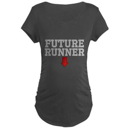 CafePress - FUTURE RUNNER Maternity T Shirt - Maternity Dark T-Shirt