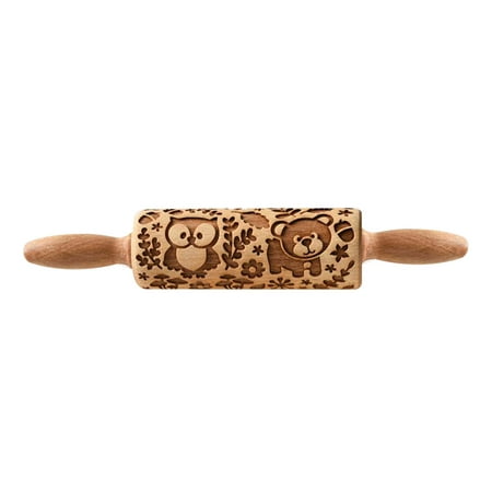 OOKWE Wooden Rolling Pins Christmas Animal Pattern Pottery Clay Biscuit Pottery Clay Baking Tool Housewarming Christmas Gift
OOKWE Wooden Rolling Pins Christmas Animal Pattern Pottery Clay Biscuit Pottery Clay Baking Tool Housewarming Christmas Gift