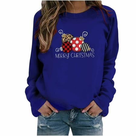 jsaierl Christmas Sweatshirt Women Long Sleeve Merry Christmas Pattern Top Casual Crewneck Sweatshirt Graphic Pullover Womens Fall Fashion 2022
jsaierl Christmas Sweatshirt Women Long Sleeve Merry Christmas Pattern Top Casual Crewneck Sweatshirt Graphic Pullover Womens Fall Fashion 2022