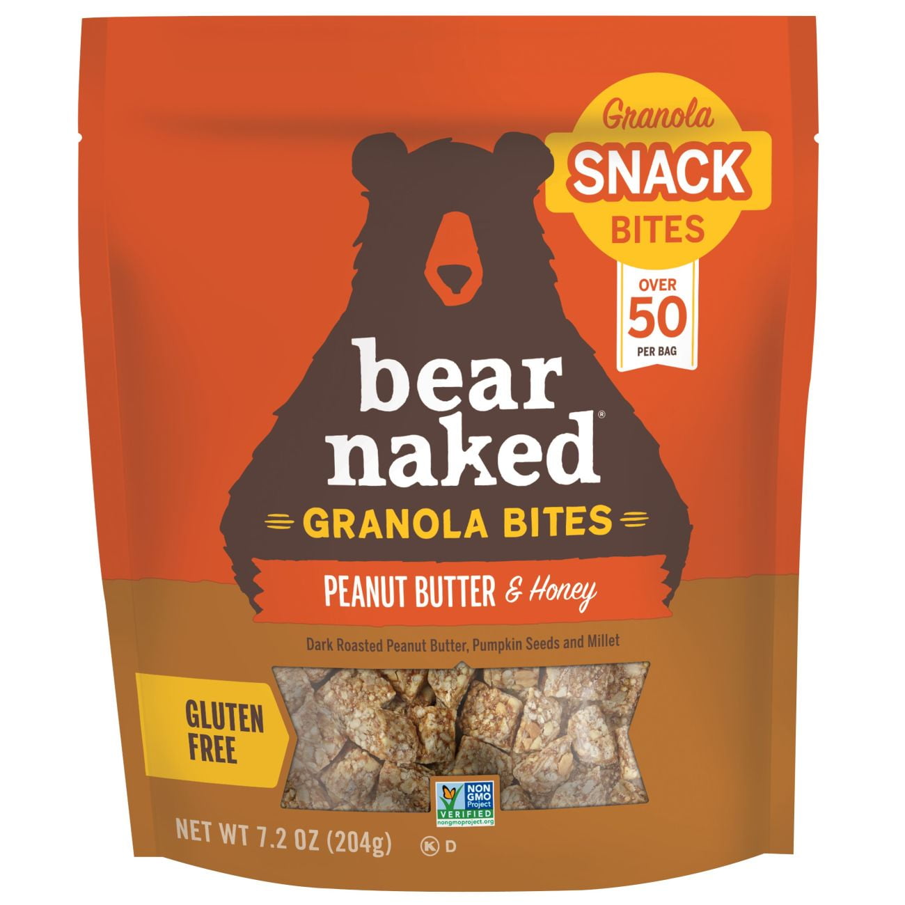 Bear Naked Granola Bites Peanut Butter And Honey Oz Walmart