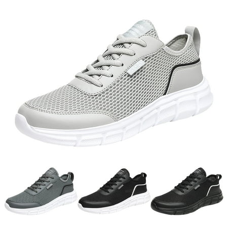 LYCAQL Men Shoes Fashion Spring And Summer Men Sports Shoes Flat Lightweight Mesh Breathable Lace Up Solid Mens Sneaker Boots Size 14 (Grey 10.5)
LYCAQL Men Shoes Fashion Spring And Summer Men Sports Shoes Flat Lightweight Mesh Breathable Lace Up Solid Mens Sneaker Boots Size 14 (Grey 10.5)