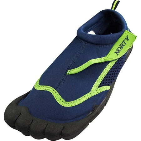 NORTY Mens Water Shoes Adult Male Lake Shoes Navy Lime 9 - Runs 1 Size Small