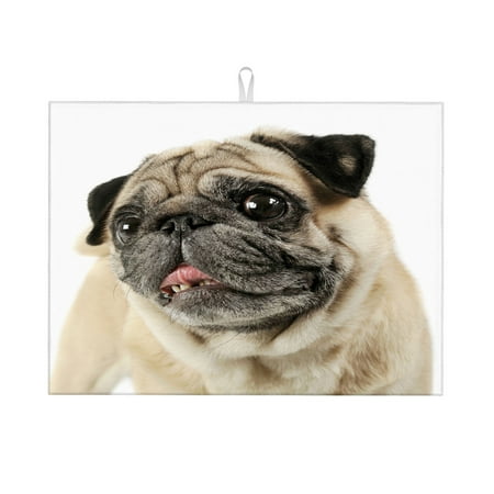 Dish Drying Mat Portrait Pug Microfiber Absorbent Drying Mats Reversible Kitchen Countertop Protector Dishes Drainer Rack Pad 18x24 Inch
Dish Drying Mat Portrait Pug Microfiber Absorbent Drying Mats Reversible Kitchen Countertop Protector Dishes Drainer Rack Pad 18x24 Inch
