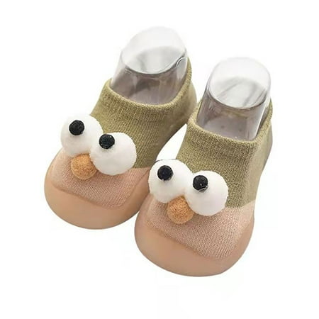 Crocowalk Toddler Floor Slippers Rubber Soft Sole Crib Shoe Slip On Sock Slipper Infant Walking Shoes Indoor Breathable First Walker Green Eyes 10C-11C
Crocowalk Toddler Floor Slippers Rubber Soft Sole Crib Shoe Slip On Sock Slipper Infant Walking Shoes Indoor Breathable First Walker Green Eyes 10C-11C