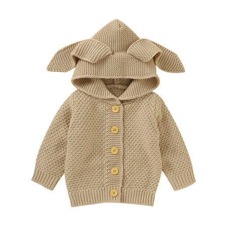 Nokpsedcb Infant Toddler Baby Girls Solid Color Rabbit Ear Long Sleeve Knitted Hooded Coat Camel 18-24 Months
Nokpsedcb Infant Toddler Baby Girls Solid Color Rabbit Ear Long Sleeve Knitted Hooded Coat Camel 18-24 Months