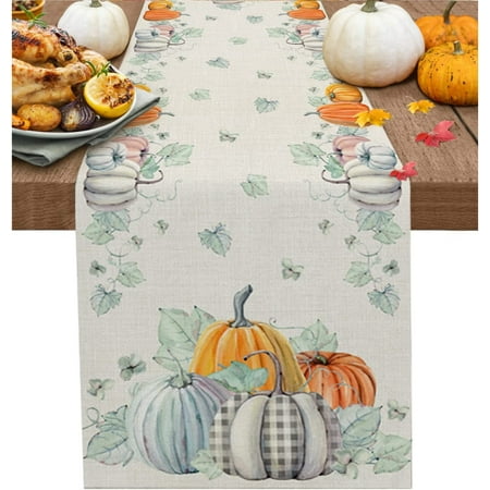 LANGM Thanksgiving Dining Table Runner Pumpkin Maple Leaf Wedding Decor Table Runner for Dining Table Christmas Decoration (E 150x33cm 59x13inch)
LANGM Thanksgiving Dining Table Runner Pumpkin Maple Leaf Wedding Decor Table Runner for Dining Table Christmas Decoration (E 150x33cm 59x13inch)