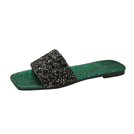 XIAQUJ Women s Summer Fashion Flat Open Toe Casual Sandals for Beach Slippers Slippers for Women 2024 Green 6.5
XIAQUJ Women s Summer Fashion Flat Open Toe Casual Sandals for Beach Slippers Slippers for Women 2024 Green 6.5