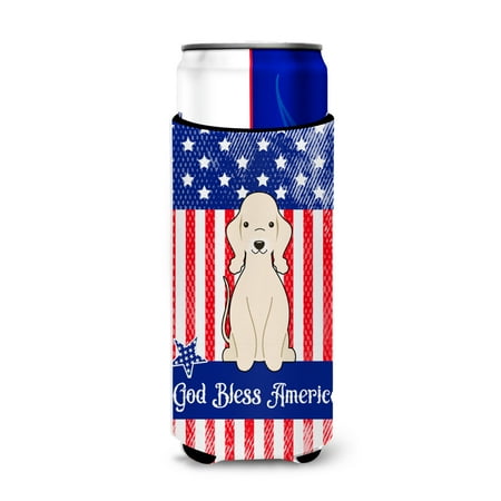 Carolines Treasures BB3086MUK Patriotic USA Bedlington Terrier Sandy Michelob Ultra Hugger for slim cans Slim Can
Carolines Treasures BB3086MUK Patriotic USA Bedlington Terrier Sandy Michelob Ultra Hugger for slim cans Slim Can