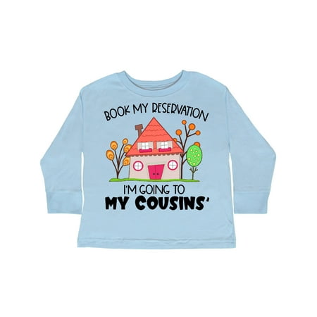 Inktastic Book my Reservation! I m Going To My Cousins House Gift Toddler Boy or Toddler Girl Long Sleeve T-Shirt
Inktastic Book my Reservation! I m Going To My Cousins House Gift Toddler Boy or Toddler Girl Long Sleeve T-Shirt