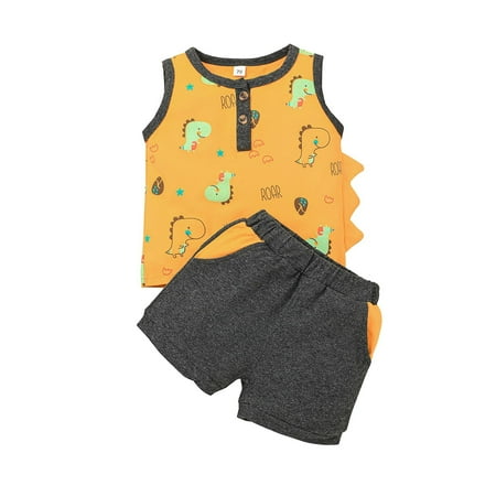 Toddler Outfits Sets For Teens Girls Tops Shorts Sleeveless Printed Vest Dinosaur Boys Baby Cartoon Girls Kids Clothes Suit
Toddler Outfits Sets For Teens Girls Tops Shorts Sleeveless Printed Vest Dinosaur Boys Baby Cartoon Girls Kids Clothes Suit
