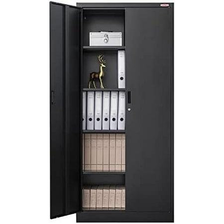 SQCFVGB Metal Cabinet 71 H Tall Metal Cabinets with 4 Adjustable Shelves and Locking Doors Classic Steel Cabinet for Home School Office Garage (Grey)
SQCFVGB Metal Cabinet 71 H Tall Metal Cabinets with 4 Adjustable Shelves and Locking Doors Classic Steel Cabinet for Home School Office Garage (Grey)