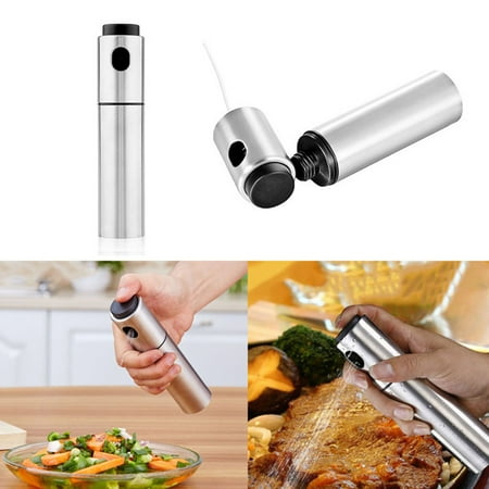 EKOUSN Black and Friday Deals Stainless Steel Fuel Injection Bottle Spray Oil Bottle Vinegar Bottle Cruet