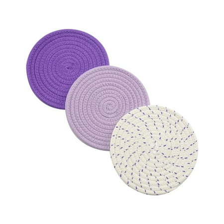 3 Pieces Pot Holder Insulation Pad Cotton Round Cooking Mat Cup Dishes Mat for Kitchen
3 Pieces Pot Holder Insulation Pad Cotton Round Cooking Mat Cup Dishes Mat for Kitchen