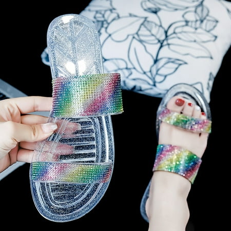 bvgfsahne Women Clip Toe Sandals Crystal Jelly Beach Flip Flops Female Students Korean Fashion Wear Summer Flat Sandals
bvgfsahne Women Clip Toe Sandals Crystal Jelly Beach Flip Flops Female Students Korean Fashion Wear Summer Flat Sandals
