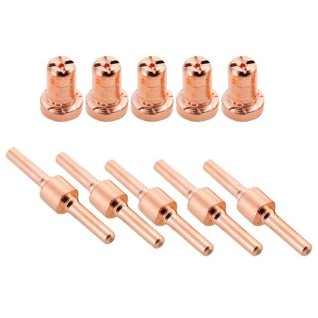 10Pcs Consumables Copper Extended Long Tip Electrodes and Nozzles