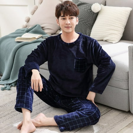 PIKADINGNIS New Style Mens Pajamas Set Autumn Winter Warm Flannel Thicken Male Pajamas Sets Long Sleeve Sleepwear Top +Pant Leisure
PIKADINGNIS New Style Mens Pajamas Set Autumn Winter Warm Flannel Thicken Male Pajamas Sets Long Sleeve Sleepwear Top +Pant Leisure