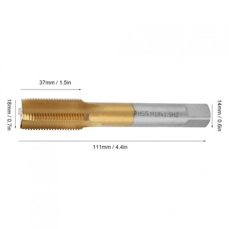 LHCER M18 Machine Tap Cobalt Tap Straight Flute Tap Tip Containing Cobalt For Machine Tip Containing Cobalt M18 X 1.5mm
LHCER M18 Machine Tap Cobalt Tap Straight Flute Tap Tip Containing Cobalt For Machine Tip Containing Cobalt M18 X 1.5mm