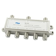 Monoprice 8Way Coaxial Splitter, Gold Plated For Satellite/Cable TV