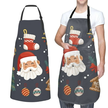XMXT 1 Pcs Waterproof Kitchen Cooking Apron Christmas Cartoon Elements Adjustable Aprons for Women Men with Pockets
XMXT 1 Pcs Waterproof Kitchen Cooking Apron Christmas Cartoon Elements Adjustable Aprons for Women Men with Pockets