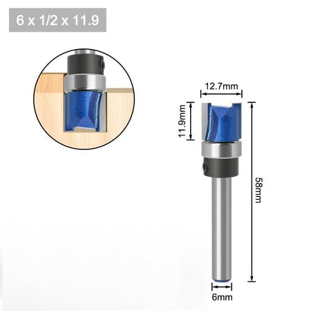 GLFILL 6Mm Shank Top Bearing Flush Trim Pattern Router Bit Trimming Bit Industrial
GLFILL 6Mm Shank Top Bearing Flush Trim Pattern Router Bit Trimming Bit Industrial