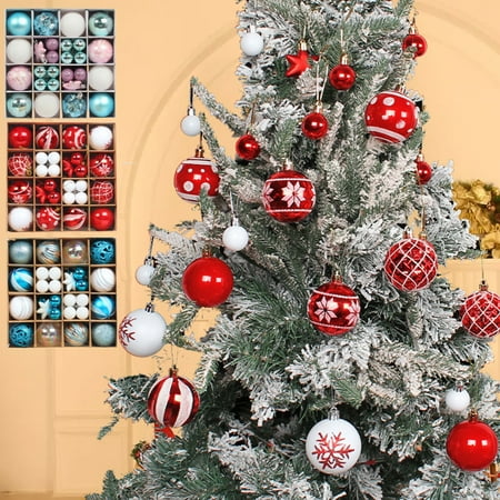 Chicmine 42Pcs Christmas Balls Painted Increase Atmosphere Easy Hanging Reusable Fine Texture Bright Color Plating High Gloss Xmas Party Decoration Ball Pendant Party Supplies
Chicmine 42Pcs Christmas Balls Painted Increase Atmosphere Easy Hanging Reusable Fine Texture Bright Color Plating High Gloss Xmas Party Decoration Ball Pendant Party Supplies