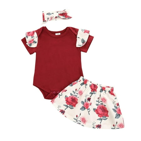 YWDJ 0-24Months Clothing Infant 3pcs Solid Color Short-sleeved Romper Flower Skirt Headband Red 80
YWDJ 0-24Months Clothing Infant 3pcs Solid Color Short-sleeved Romper Flower Skirt Headband Red 80