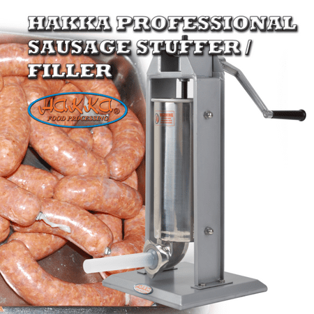 Hakka Sausage Stuffer 11 Lbs/5 L Stainless Steel Vertical Sausage Maker