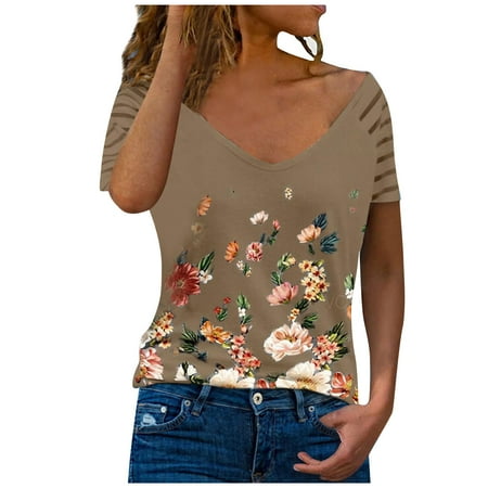 QJYINGYI Short Sleeve V-Neck Blouses & Shirts White Corset Top WOMA220 Women Spring Fashion V-Neck Stripe Loose Printed Patchwork Blouse Tops Pullover Brown XL
QJYINGYI Short Sleeve V-Neck Blouses & Shirts White Corset Top WOMA220 Women Spring Fashion V-Neck Stripe Loose Printed Patchwork Blouse Tops Pullover Brown XL