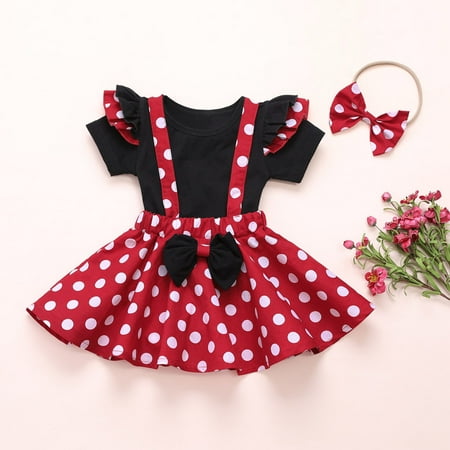 RPVATI Infant Baby Toddler Child Children Kids Clothes Short Sleeve Bow Ruffle T Shirts Headwear Polka Dot Suspender Skirts 3 Pieces Summer Outfits Set
RPVATI Infant Baby Toddler Child Children Kids Clothes Short Sleeve Bow Ruffle T Shirts Headwear Polka Dot Suspender Skirts 3 Pieces Summer Outfits Set