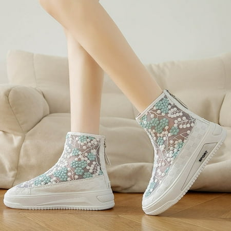 Ykohkofe Fashion Summer And Autumn Women Boots Flower Lace Mesh Breathable Comfortable Leisure
Ykohkofe Fashion Summer And Autumn Women Boots Flower Lace Mesh Breathable Comfortable Leisure