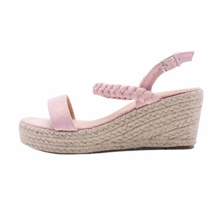 Espadrilles for Women Chunky Platform Sandals Buckle Ankle Strap Wedge Shoes Braided Strappy Sandals for Women
Espadrilles for Women Chunky Platform Sandals Buckle Ankle Strap Wedge Shoes Braided Strappy Sandals for Women