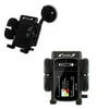 Gomadic Brand Flexible Car Auto Windshield Holder Mount designed for the Philips GoGear Ariaz - Gooseneck Suction Cup Style Cradle