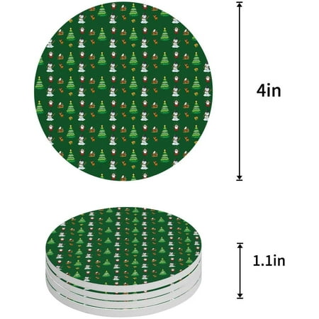 FMSHPON Merry Christmas Set of 6 Round Coaster for Drinks Absorbent Ceramic Stone Coasters Cup Mat with Cork Base for Home Kitchen Room Coffee Table Bar Decor
FMSHPON Merry Christmas Set of 6 Round Coaster for Drinks Absorbent Ceramic Stone Coasters Cup Mat with Cork Base for Home Kitchen Room Coffee Table Bar Decor