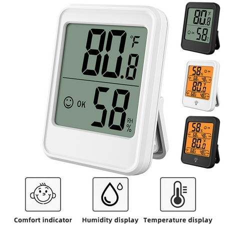 Elbourn Humidity Meter 1 Pack Indoor Outdoor Thermometer Hygrometer Temperature and Humidity Monitor for Bedroom
Elbourn Humidity Meter 1 Pack Indoor Outdoor Thermometer Hygrometer Temperature and Humidity Monitor for Bedroom