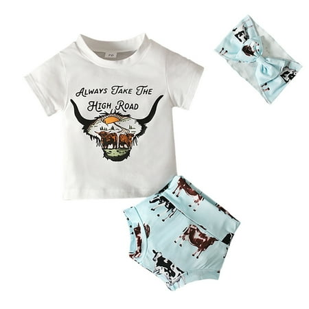 Jdefeg New Born Close for Girl Toddlers Kids Girl Clothes Animal Top Cartoon Blue Prints Shorts Headband 3Pcs Outfits Set Teens Pants Cotton Blends Yellow 90
Jdefeg New Born Close for Girl Toddlers Kids Girl Clothes Animal Top Cartoon Blue Prints Shorts Headband 3Pcs Outfits Set Teens Pants Cotton Blends Yellow 90