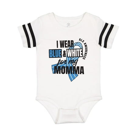 Inktastic I Wear Blue and White For My Momma ALS Awareness Gift Baby Boy or Baby Girl Bodysuit
Inktastic I Wear Blue and White For My Momma ALS Awareness Gift Baby Boy or Baby Girl Bodysuit