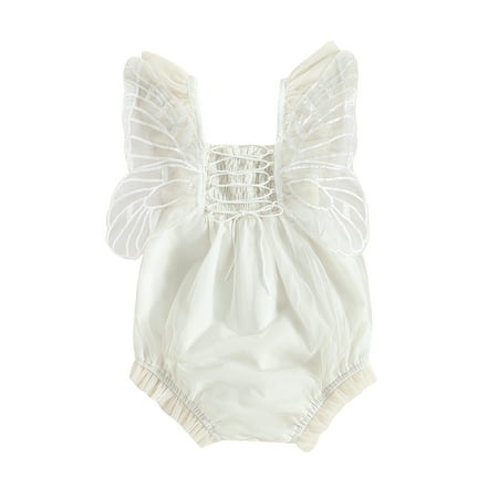 Baby Girl Butterfly Wings Short Sleeve Romper Dress Lace Tulle Tutu Dress Bodysuit Jumpsuit Birthday Summer Outfits 6M 9M 12M 24M
Baby Girl Butterfly Wings Short Sleeve Romper Dress Lace Tulle Tutu Dress Bodysuit Jumpsuit Birthday Summer Outfits 6M 9M 12M 24M