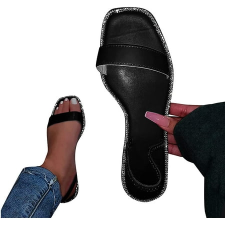 Sandals for Women Casual Summer Women s Elastic Strappy Flat Sandals Casual Trendy Wide Width Rhinestone Sandals
Sandals for Women Casual Summer Women s Elastic Strappy Flat Sandals Casual Trendy Wide Width Rhinestone Sandals