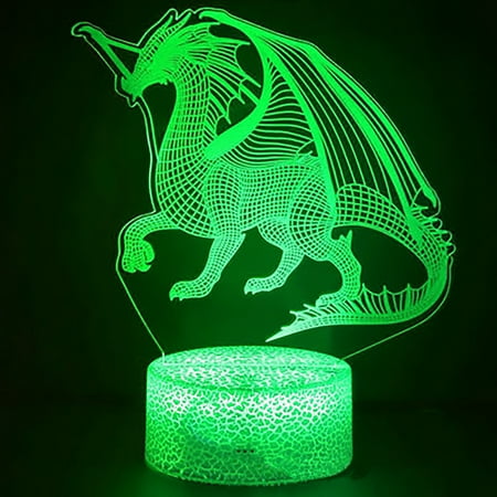 KLZO Cartoon Dinosaur 3D Night Light Creative Color-changing Desk Lamp Touch Remote Atmosphere Light Style7-Colorful Touch Crack
KLZO Cartoon Dinosaur 3D Night Light Creative Color-changing Desk Lamp Touch Remote Atmosphere Light Style7-Colorful Touch Crack
