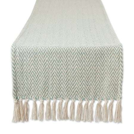 Jadeite Chevron Handloom Table Runner 15x72