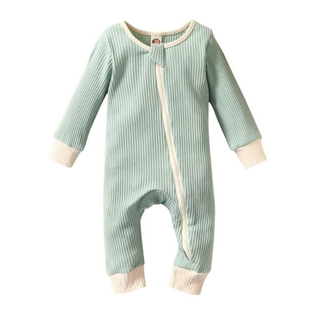 TUOBARR Newborn Baby Boys Girls Zipper Long Sleeve Knitted Romper Jumpsuit Outfits Green (0-24Months)
TUOBARR Newborn Baby Boys Girls Zipper Long Sleeve Knitted Romper Jumpsuit Outfits Green (0-24Months)