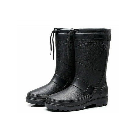 Rotosw Mens Rain Boots Non-slip Rubber Boot Slip Resistant Garden Shoes Pull On Wide Calf Waterproof Bootie Rainy Water-Resistant Booties Black Plush Lining 9
Rotosw Mens Rain Boots Non-slip Rubber Boot Slip Resistant Garden Shoes Pull On Wide Calf Waterproof Bootie Rainy Water-Resistant Booties Black Plush Lining 9