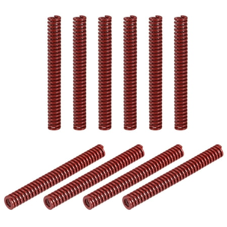 Die Spring 10 Pack 8mm OD 65mm Long Stamping Medium Load Compression Red