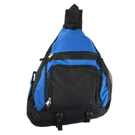 Vance Co. Men&#39;s Deluxe Sporty Sling Backpack Blue - 0