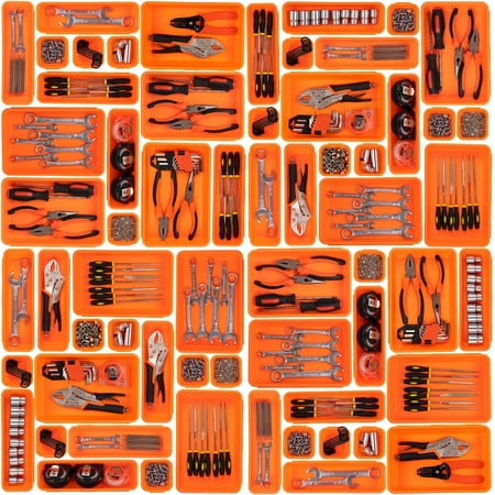 Versatile Orange 45PCS Tool Trays Tool Box Dividers Organizer Tray - Garage Storage Solution
Versatile Orange 45PCS Tool Trays Tool Box Dividers Organizer Tray - Garage Storage Solution