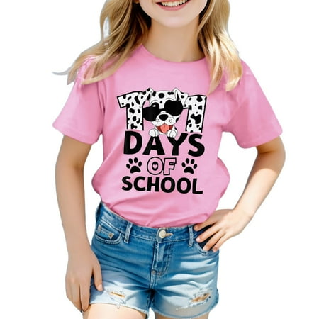 Children Shirts Girls Back-To-School Season Short Sleeve Prints Trendy Fans Gift Fashion Casual Girls Shirts
Children Shirts Girls Back-To-School Season Short Sleeve Prints Trendy Fans Gift Fashion Casual Girls Shirts